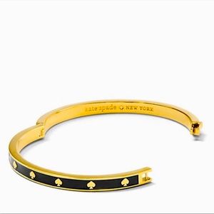 kate spade Spot the Spade ♠️ Bangle Bracelet - Gold and Black